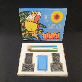 Детский набор штампов "Птицы", в коробке. ГДР